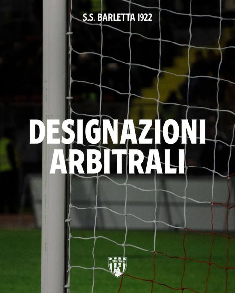 Casarano - Barletta 1922, designazioni arbitrali