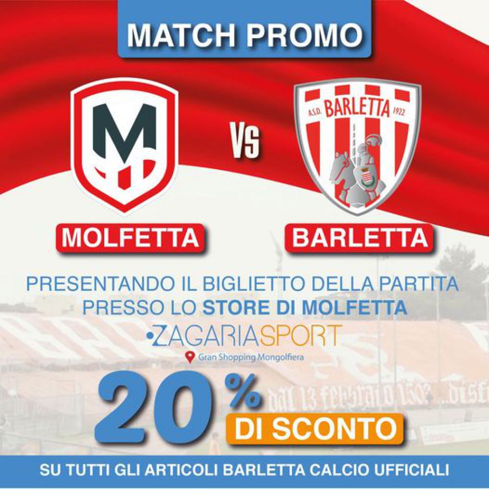 Molfetta - Barletta, promozione merchandising