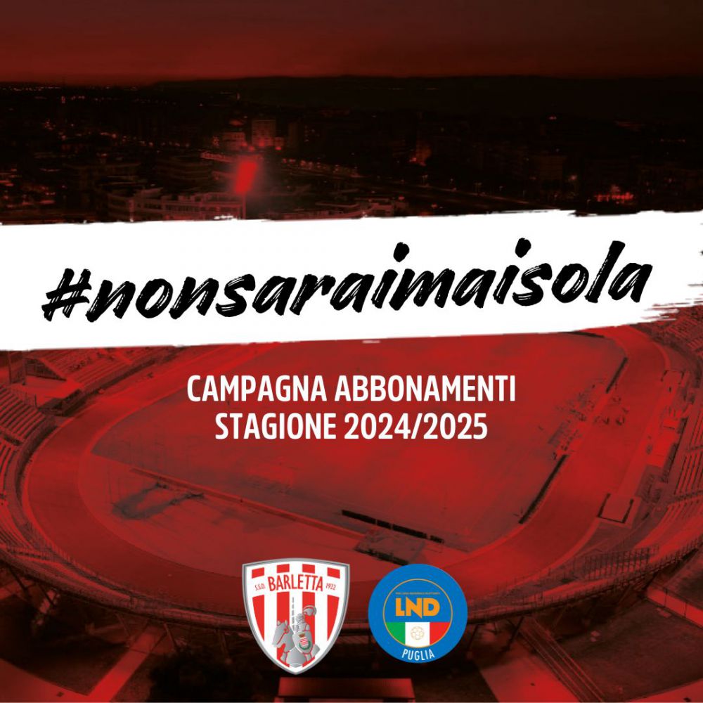 Campagna Abbonamenti 2024-2025: Non sarai mai sola