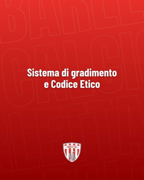 Sistema di Gradimento e Codice etico: Societ� calcistiche Bat sottoscrivono protocollo stagione sportiva 2025/26