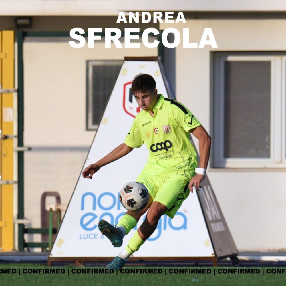 Andrea Sfrecola, centrocampista Under promosso dalla Juniores Nazionale