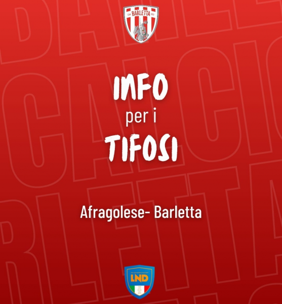 Afragolese - Barletta 1922: info settore ospiti